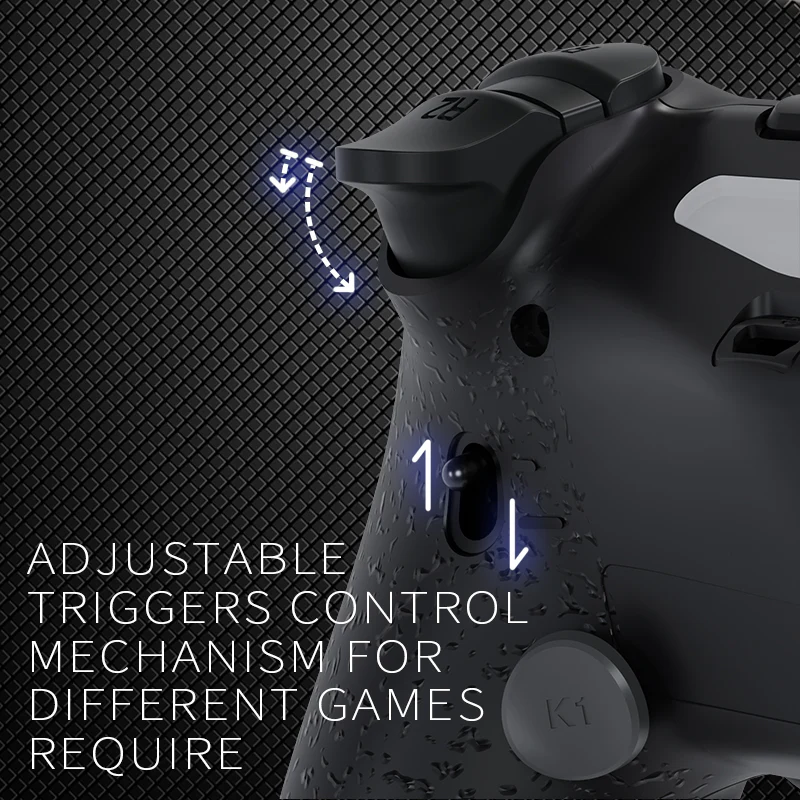 HEXGAMING NEW SPIKE Controller with TMR Joysticks for PS4, PC, Mobile- White Wave - Image 7