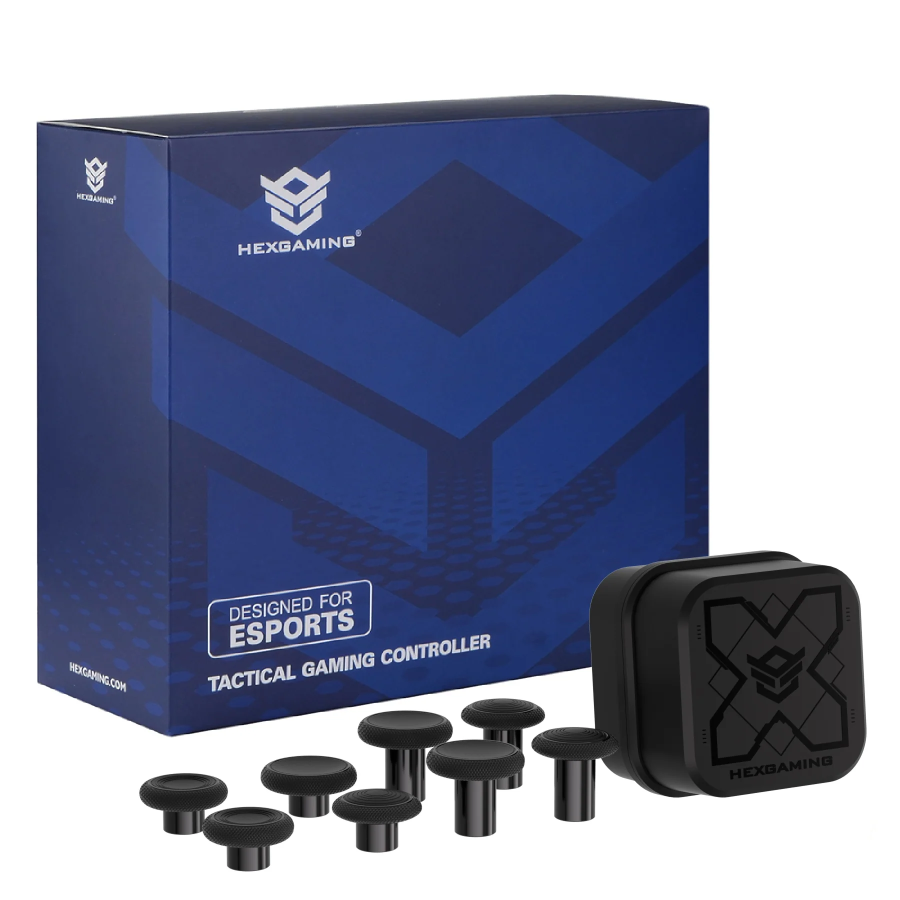 HEXGAMING RIVAL PRO Controller with Hall Effect Joysticks for PS5, PC, Mobile - Blue Flame - Image 5