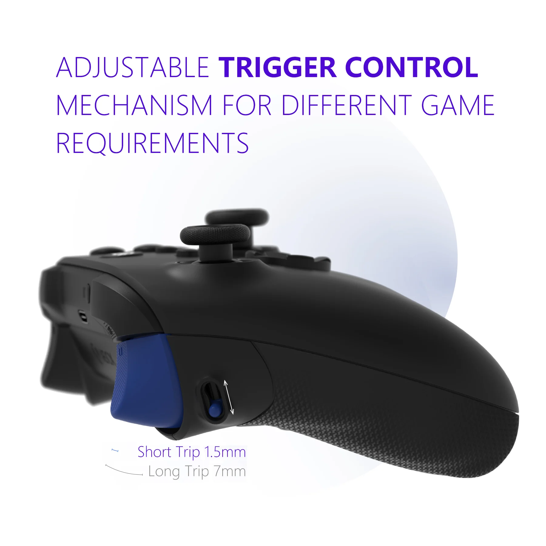 HEXGAMING ULTRA X Controller with TMR Joysticks for XBOX, PC, Mobile - Zombie ABXY Labeled - Image 6