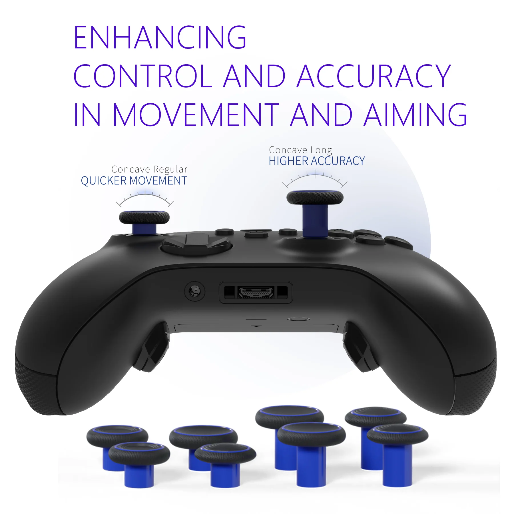 HEXGAMING ULTRA X Controller with TMR Joysticks for XBOX, PC, Mobile - Zombie ABXY Labeled - Image 7