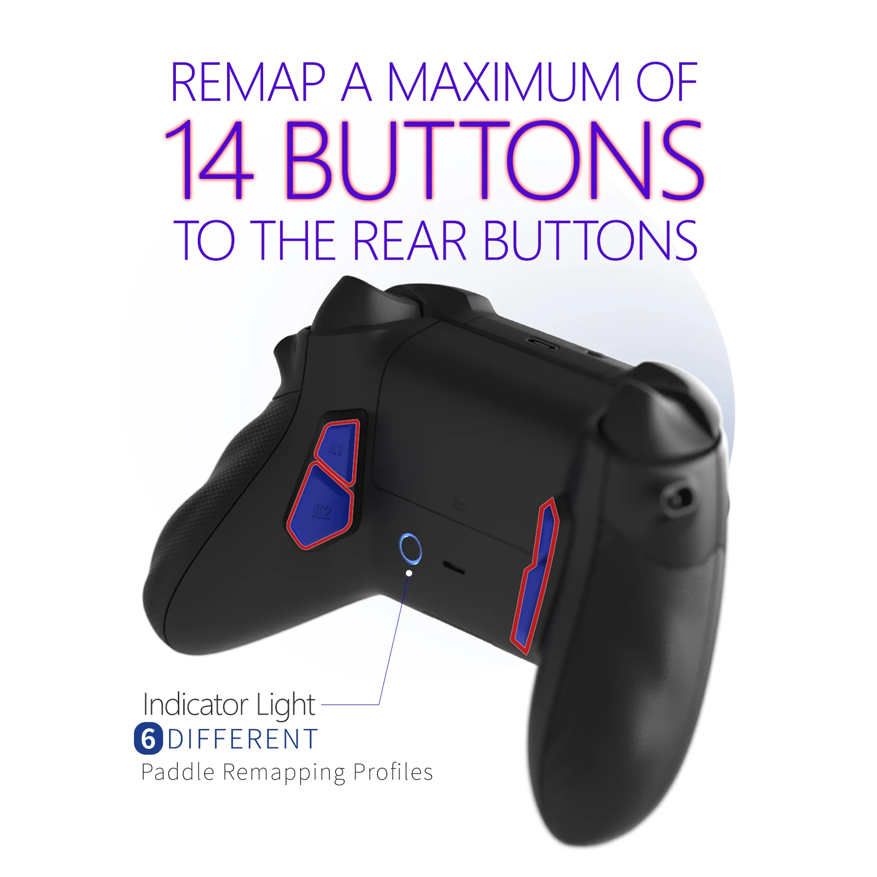 HEXGAMING ULTRA X Controller with TMR Joysticks for XBOX, PC, Mobile - White - Image 5